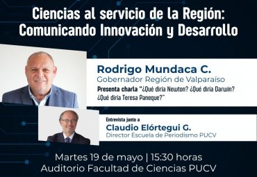 PUCV realizará conversatorio sobre estrategia de Ciencia, Tecnología e Innovación Regional