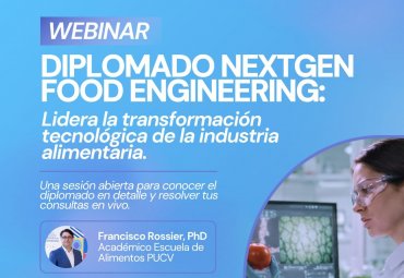 Escuela de Alimentos invita a webinar sobre transformación tecnológica de la industria