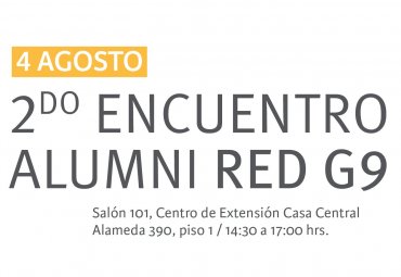 PUCV invita a participar del II Encuentro Alumni de Red G9