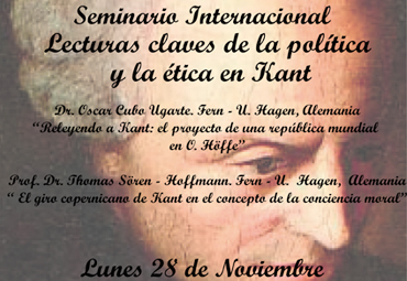 Seminario Internacional “Lecturas claves de la ética y la política en Kant”