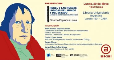 Presentación del libro: "Hegel y las nuevas lógicas del mundo y del Estado".