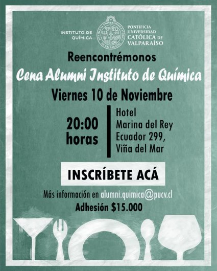 Cena alumni Instituto de Química