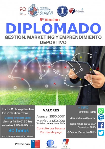 Diplomado en Gestión, Marketing, Comunicación y Emprendimiento de organizaciones deportivas