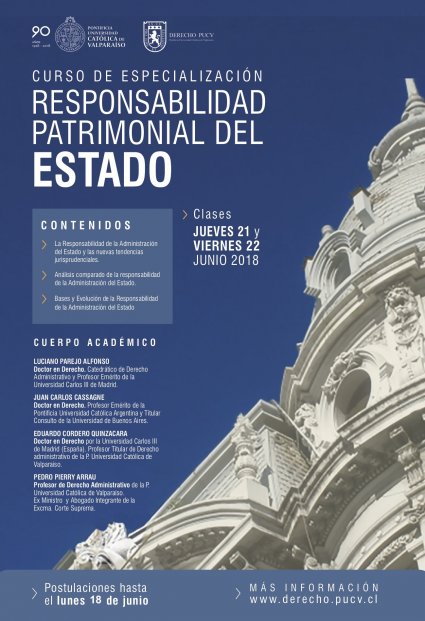 Postulaciones Curso de especialización Responsabilidad Patrimonial del Estado