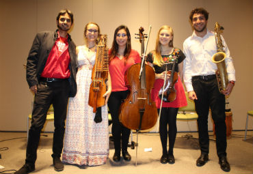 Asistentes disfrutaron de la música tradicional chilena con cuarteto del grupo Ensamble