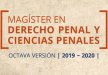 Postulaciones Magíster en Derecho Penal y Ciencias Penales