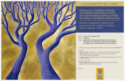 Presentación del libro “Diálogo y generación de acuerdos constructivos de nuevas relaciones entre Estado y Pueblos Indígenas: Estudio Comparado a partir de las experiencias de Canadá, Colombia, Nueva Zelanda y Perú"