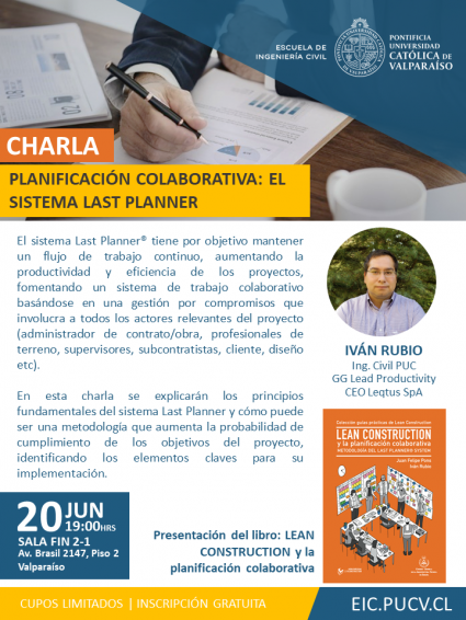 Charla "Planificación colaborativa: El Sistema Last Planner"