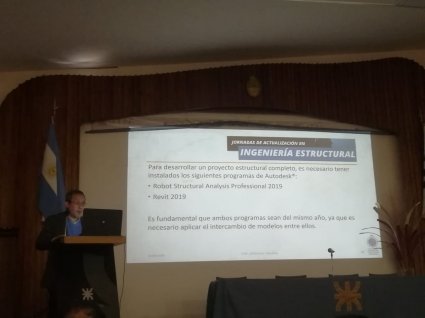 Académico realiza diversas actividades en Argentina sobre actualización de Ingeniería Estructural