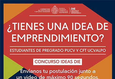 DIE PUCV: ¿Tienes una idea de emprendimiento?