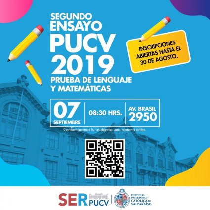 Segundo ensayo PUCV 2019: prueba de Lenguaje y Matemáticas