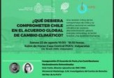 Conversatorio “¿Qué debiera comprometer Chile en el acuerdo global de Cambio Climático?”