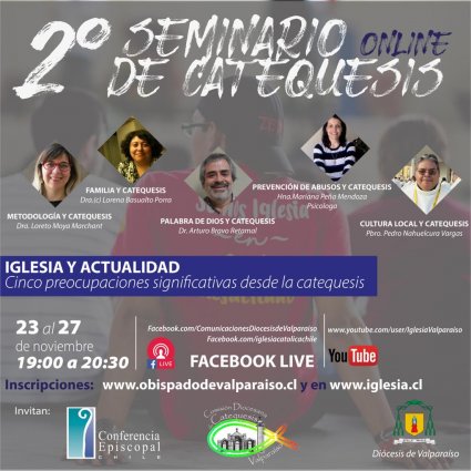 2° Seminario de Catequesis Online: "Iglesia y Actualidad. Cinco preocupaciones significativas desde la catequesis"