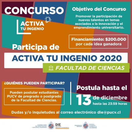 Concurso Activa tu Ingenio - Facultad de Ciencias