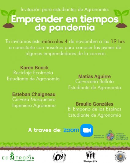 Alumnos de asignatura de Emprendimiento e Innovación realizaron charlas virtuales para compartir conocimientos con la comunidad