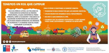 Nuevo contenido científico sobre sanidad vegetal llega a Metro Valparaíso