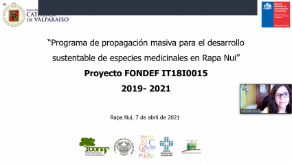 Académica Mónica Castro participó en "Expo Pua 2021" en Rapa Nui por aniversario de Conaf