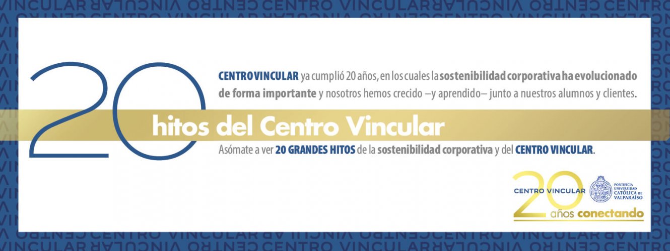 20 hitos en 20 años de sostenibilidad y Centro Vincular PUCV