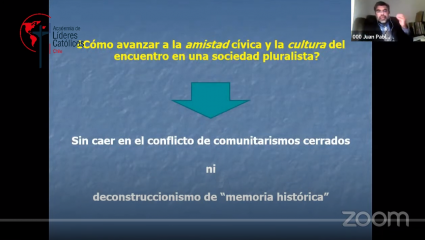 Conferencia: Amistad cívica y cultura del encuentro en el pluralismo contemporáneo