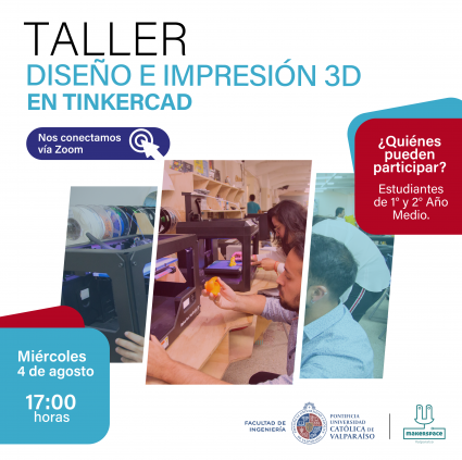 ENSEÑANZA MEDIA: Taller Diseño e Impresión 3D en Tinkercad