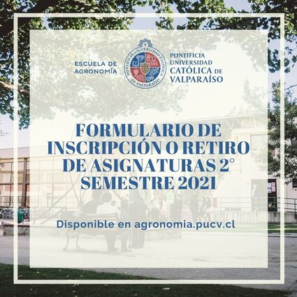 Formulario de inscripción y retiro de asignaturas 2021