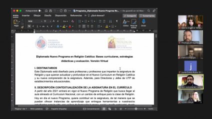 Exitoso inicio del 2do Diplomado Virtual "Nuevo Programa de Religión Católica: bases curriculares, estrategias didácticas y evaluación - Año 2021"