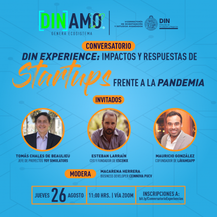 DINamo Experience: conversatorio "Impactos y respuestas de startups frente a la pandemia”