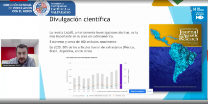 Escuela de Ciencias del Mar PUCV y Fundación San Ignacio del Huinay protagonizan seminario de la Dirección General de Vinculación con el Medio