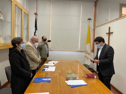 Seminarista del Pontificio Seminario Mayor San Rafael de Lo Vásquez rinde su examen de grado