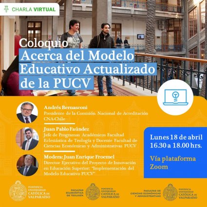 Académicos de la Facultad de Teología participarán en coloquio sobre modelo educativo actualizado en la PUCV