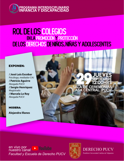 Seminario "Rol de los colegios en la promoción y protección de los derechos de niños, niñas y adolescentes"