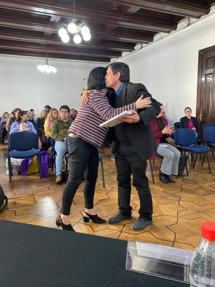 Profesora Marcela Le Roy expone en actividad de cierre del proyecto de mediación comunitaria de la Ilustre Municipalidad Valparaíso