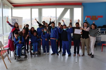 Con ceremonia de cierre finalizó intervención del Voluntariado de la PUCV en la Escuela Especial de Desarrollo Renacimiento de Quilpué