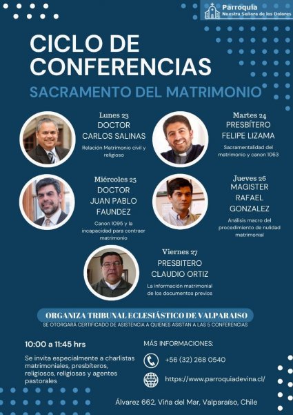 Dr. Juan Pablo Faúndez expondrá en ciclo de conferencias sobre el sacramento del Matrimonio