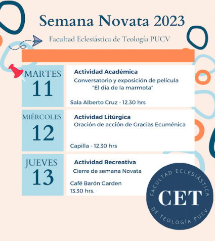 Semana novata en Teología PUCV