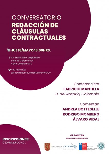 Conversatorio "Redacción de cláusulas contractuales"