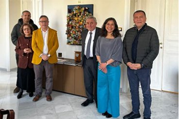 Autoridades de la PUCV se reunieron con Embajador de Chile en Italia