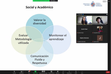 PUCV Inclusiva realiza inducción de Tutoría Par 2024