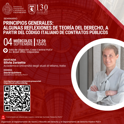 Seminario “Principios Generales: algunas reflexiones de teoría del derecho, a partir del Código italiano de Contratos Públicos”