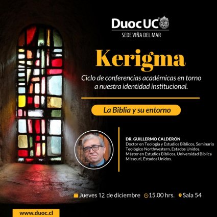 Profesor Guillermo Calderón participa en ciclo de charlas del Instituto Duoc de Viña del Mar