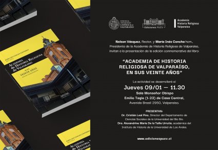 Presentación libro "Academia de Historia Religiosa de Valparaíso, en sus veinte años"