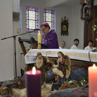 Comunidad PUCV celebró la Misa de Navidad en la Capilla de la Casa Central