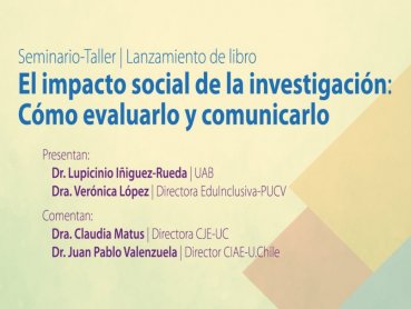 EduInclusiva PUCV realizará seminario-taller que abordará cómo evaluar y comunicar el impacto social de la investigación