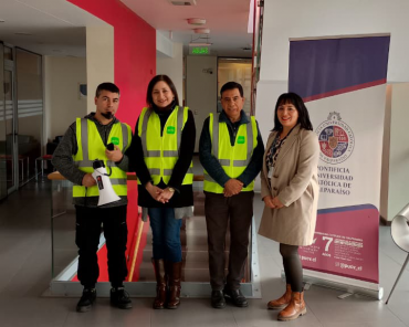 Primer simulacro de evacuación en PUCV Santiago