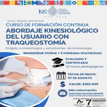 Curso Abordaje kinésico del usuario con traqueostomía 2026