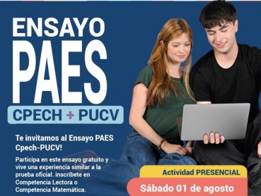 PUCV y Preuniversitario Cpech realizarán ensayo PAES gratuito