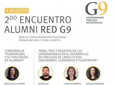 PUCV invita a participar del II Encuentro Alumni de Red G9