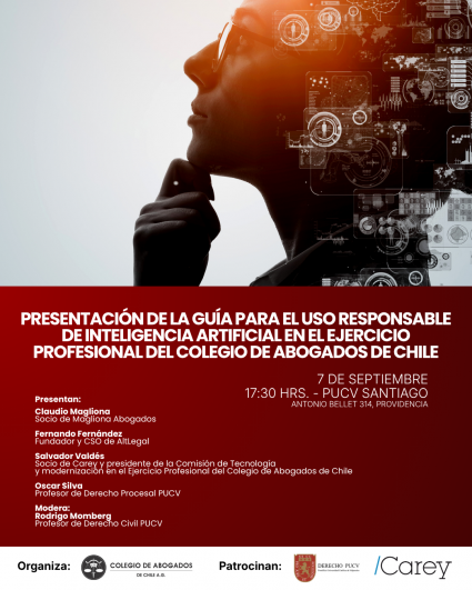 Presentación de la Guía para el Uso Responsable de Inteligencia Artificial en el Ejercicio Profesional del Colegio de Abogados de Chile