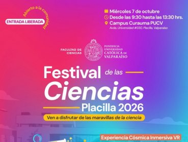 Universidad celebrará 4° edición de Festival de las Ciencias FECI Placilla