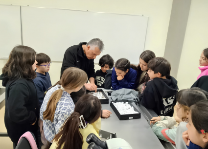 Christian Jofré Pérez, curador del Instituto de Biología PUCV realizó charla sobre artrópodos e insectos a estudiantes de enseñanza básica